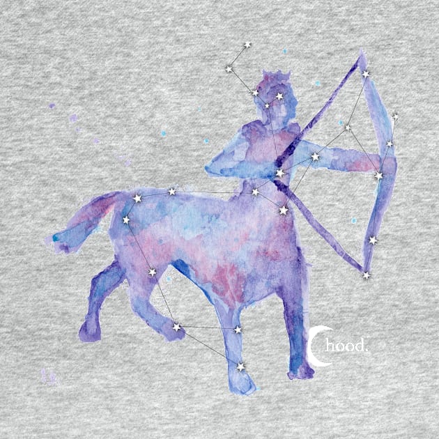 Sagittarius Galaxy Watercolor by Dbaudrillier